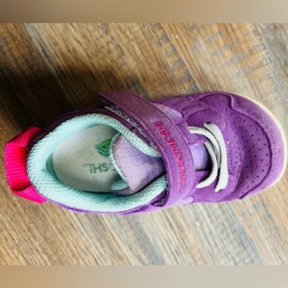 Tsukihoshi Racer Baby Shoes in Purple/Lavender Size 5.5 - Picture 4 of 6